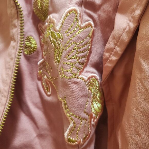 Unicorn pink leather/denim set sz 6 - Picture 2 of 6